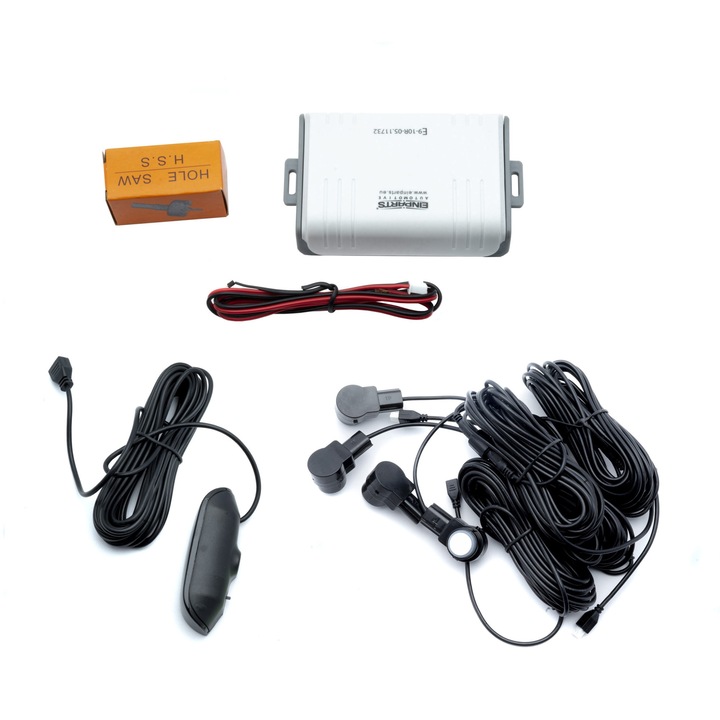 EinParts Tolatóradarkészlet, LED, 4 érzékelő, fehér