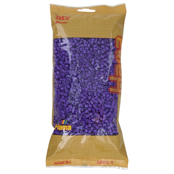 Margele de calcat HAMA MIDI MOV, 6000 buc in pungulita