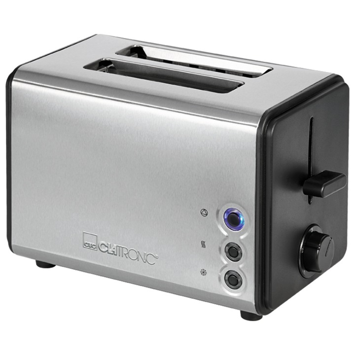 Clatronic TA 3620 Kenyérpirító, 750-850W, 2 szeletes, Inox