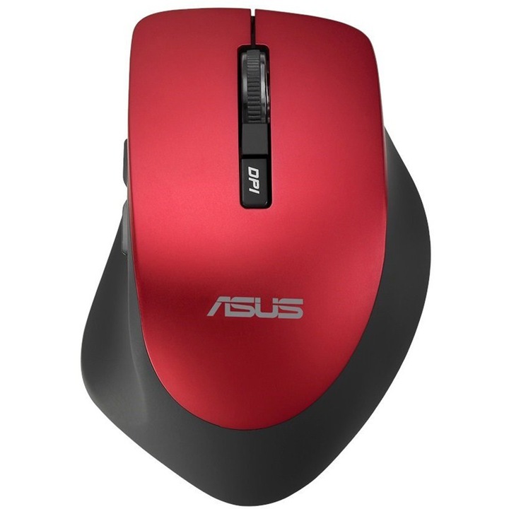 Безжична мишка ASUS WT425, 1600 dpi, USB, Red/Black