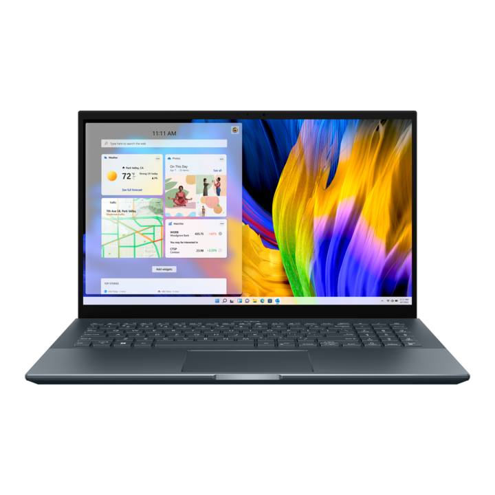 ASUS ZenBook Pro UM535QA-KY701 15,6"FullHD laptop, AMD Ryzen 7-5800H, 16GB, 512GB SSD, AMD Radeon™ Graphics, EFI Shell, Magyar billentyűzet, Szürke