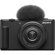 Camera foto vlogging Sony ZV-1F, 20.1MP, 4K, Negru