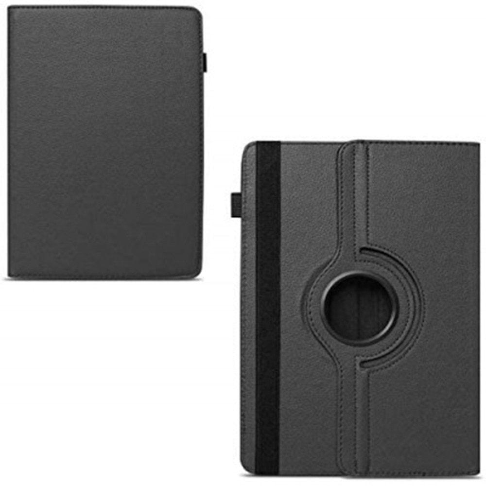 Husa Rotativa Tableta Universala 7 Inch, Stand Portret si Landscape, Inchidere Sigura, Prindere Elastica, Smart Design, Negru