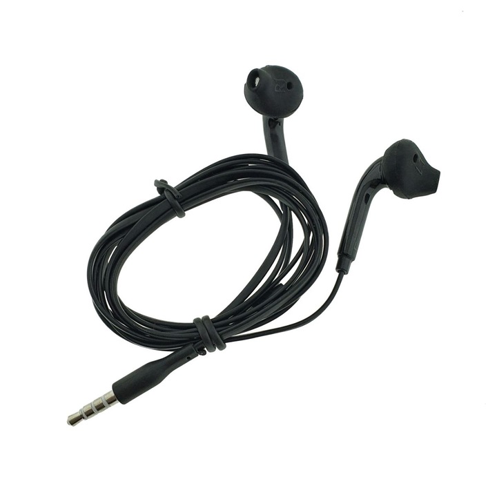Слушалки с контрол на силата на звука и микрофон, 3,5 мм жак конектор, черни, TCL-BBL6662