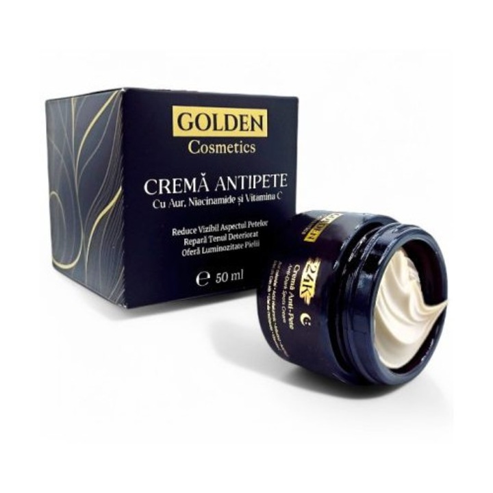 Crema Antipete cu Aur, Acid Hialuronic si Vitamina C, 50 ml