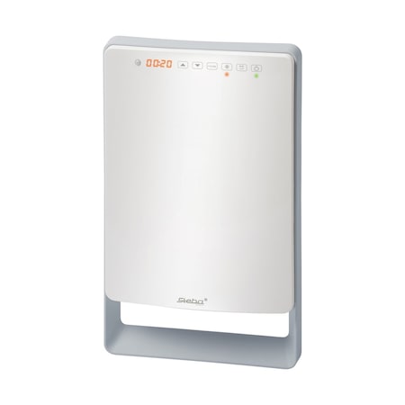 Aeroterma de perete cu touch BS1800, Steba Germany, ideala pentru baie, rezistenta la umezeala, design compact, programabila, termostat, display LED, suport pentru uscat prosoape, 1800 W, alba