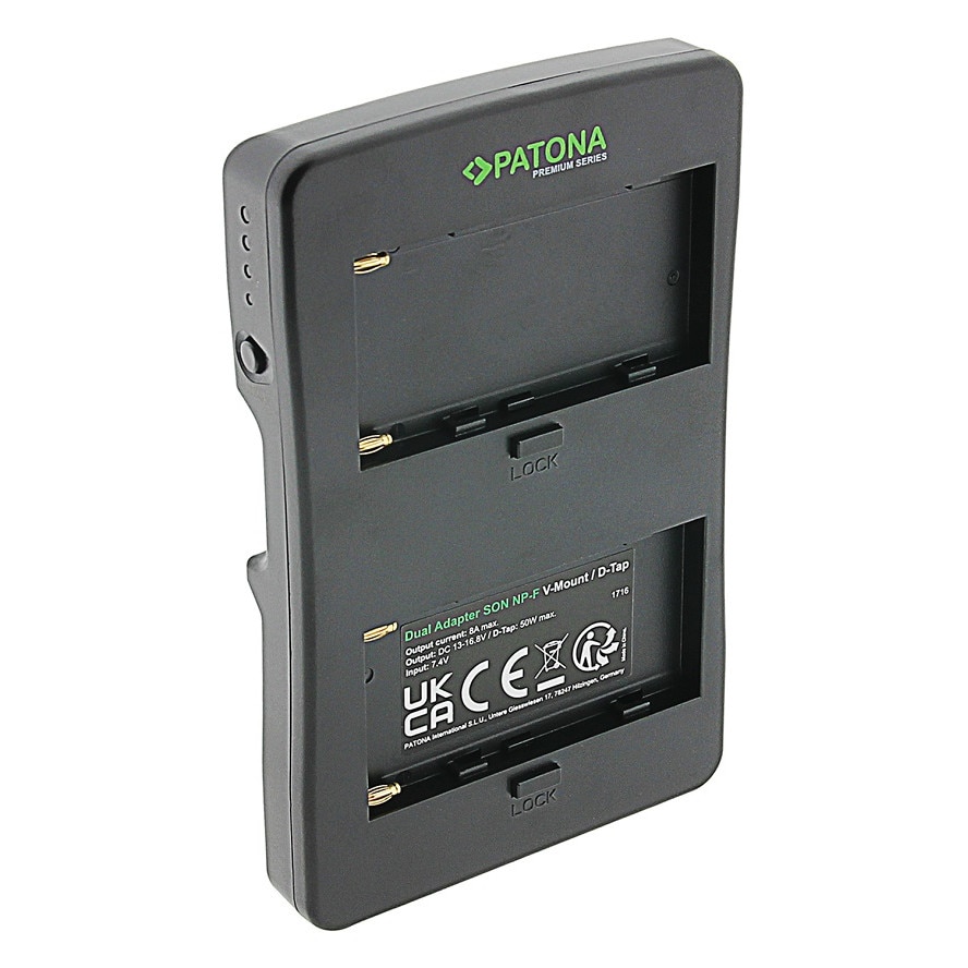 Adaptor V-Mount PATONA Premium pentru 2x baterii Sony NP-F la