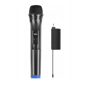 Microfon pentru studio Puluz, wireless, UHF, dinamic, negru