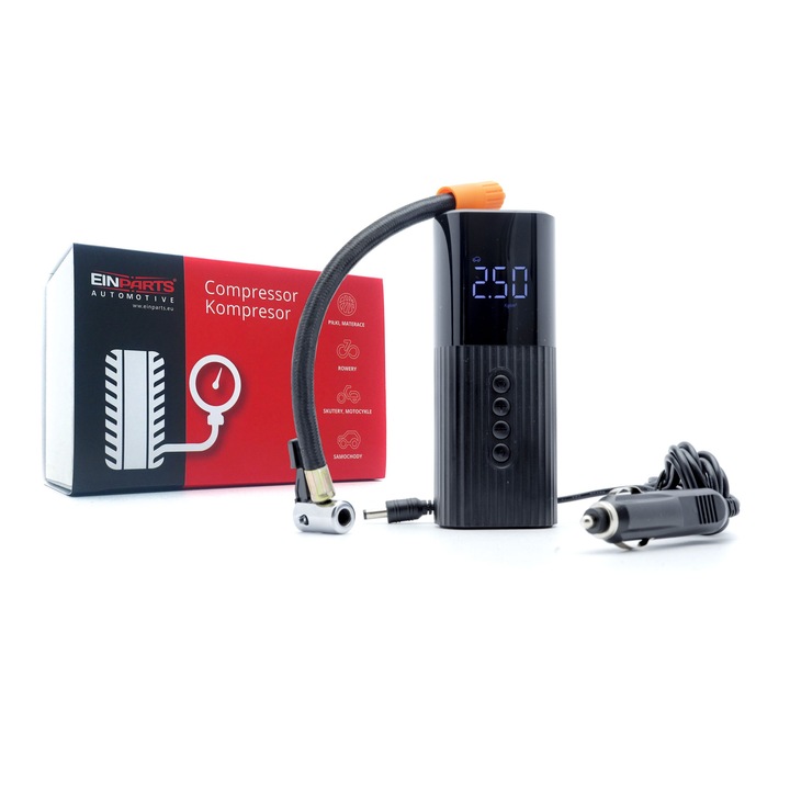 Compresor auto, Einparts, Portabil, 70 PSI, 12V