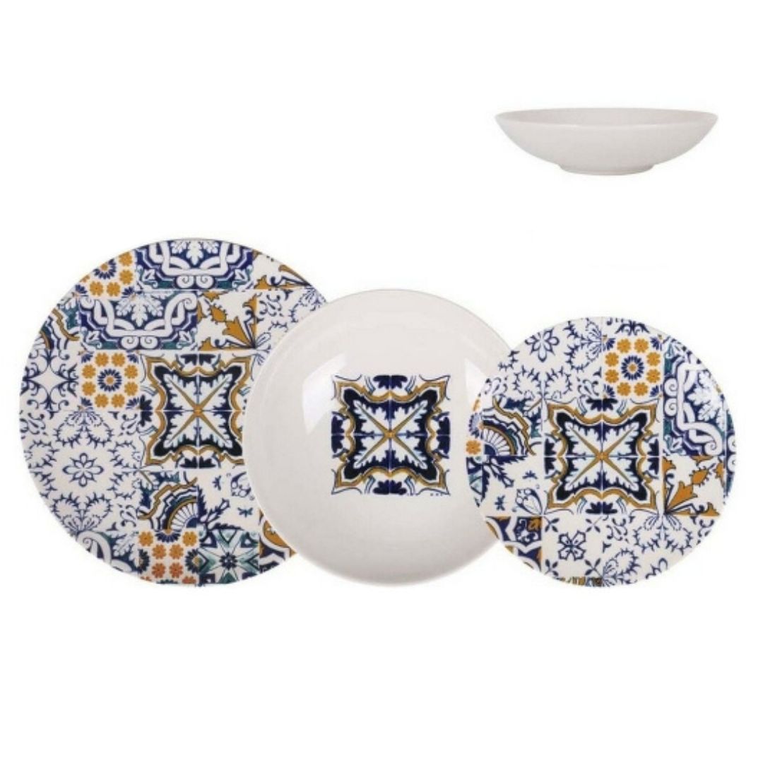 Piatto per Dolce La Mediterránea Iberica Limoi 20 x 20 x 2 cm (12 Unità) | Leroy Merlin