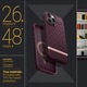 Калъф Spigen Caseology Parallax Mag MagSafe за iPhone 14 Pro, Burgundy
