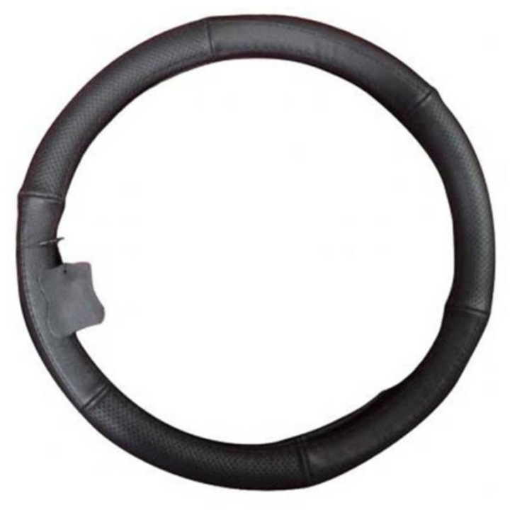 Kormányvédő, 38 cm, fekete, bőr