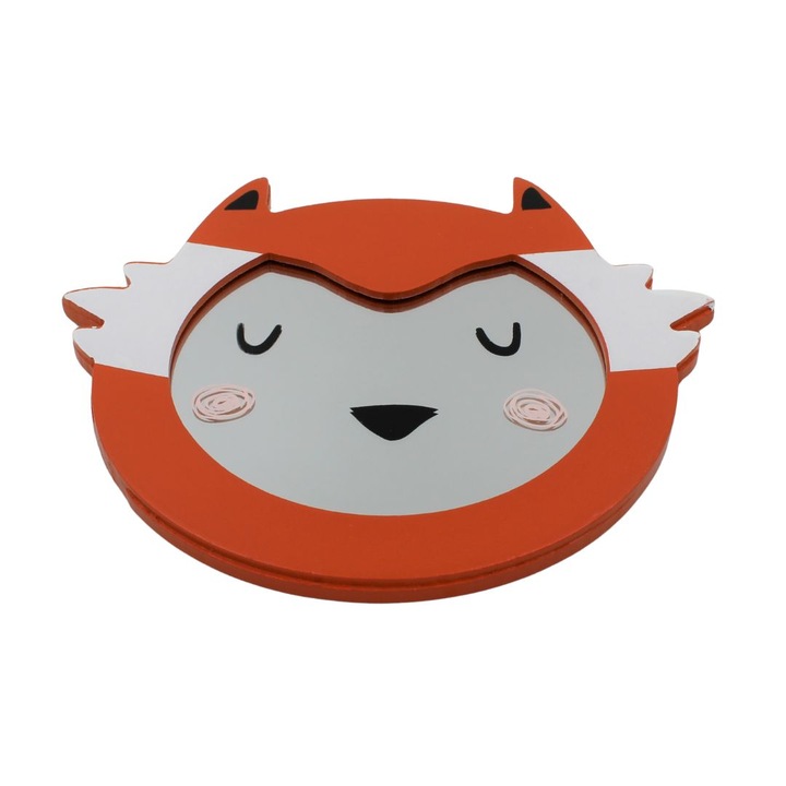 Кръгло огледало за животни 16х16 см. лисица