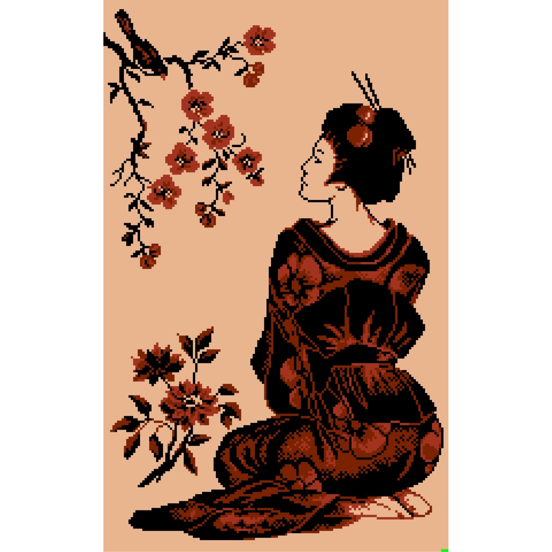 Meditatie - kit goblen cu diagrama alb-negru