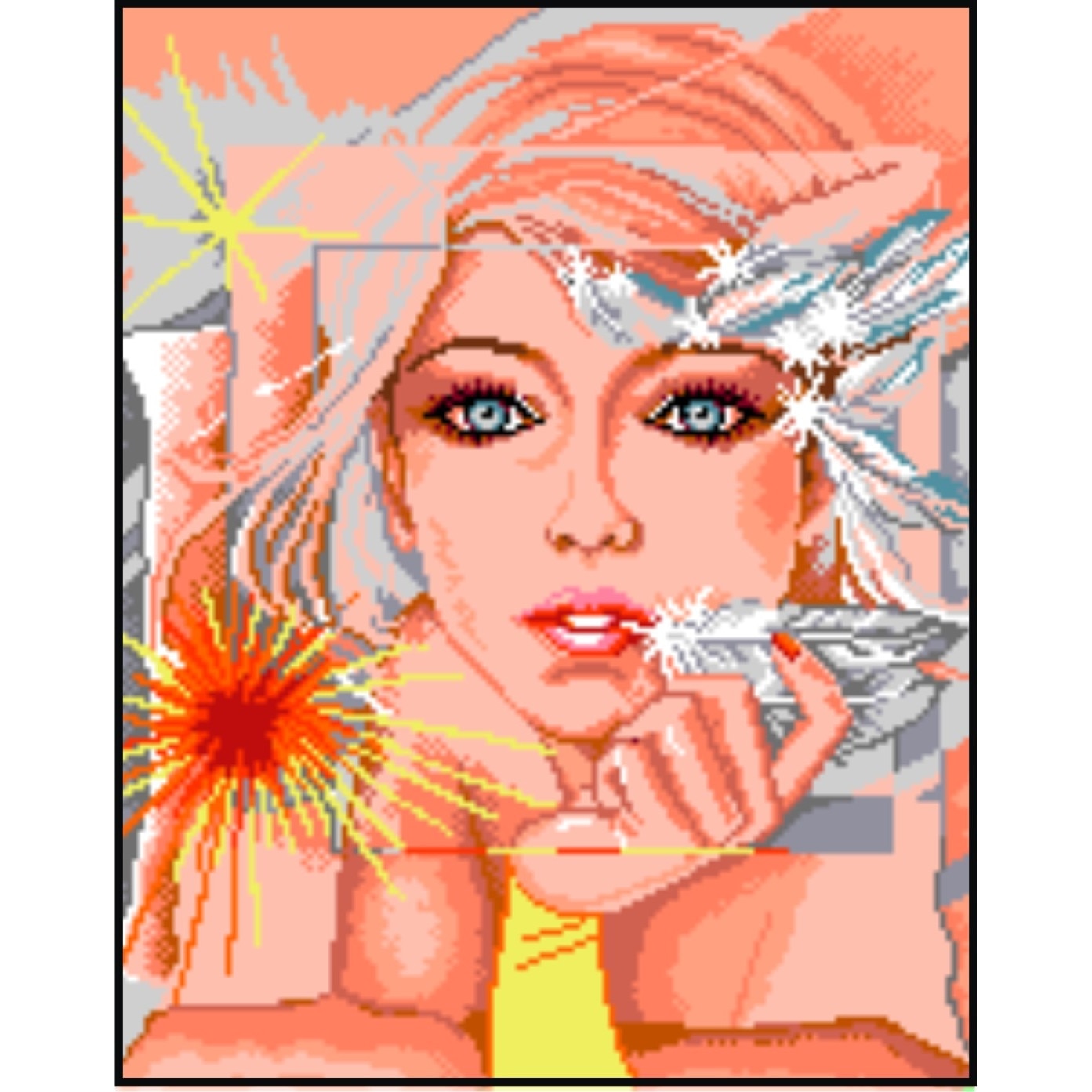 Reflexie - kit goblen cu diagrama alb-negru