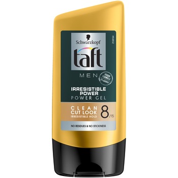 Gel de par Taft Looks Irresistible Power, fixare mega puternica pana la 72h, 150ml Gel de par Taft Looks Irresistible Power, fixare mega puternica pana la 72h, 150ml