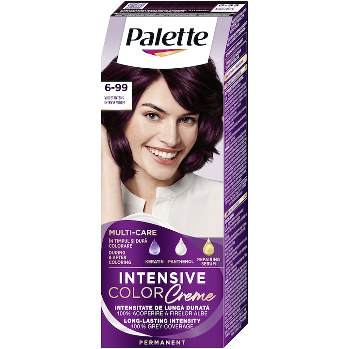 Боя за коса Palette Intensive Color Creme V5, Интензивно виолетово, 110 мл