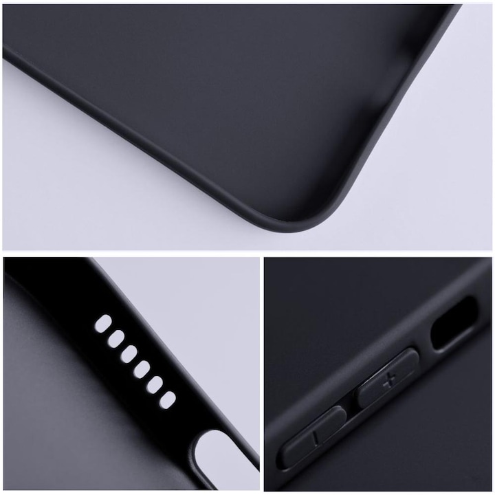 Силиконов калъф BestCase за TCL 40 SE, Slim 0.8 MM, Black Silicon ...