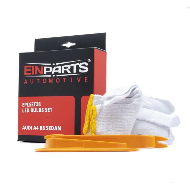 EinParts 10 db-os belső LED izzó készlet Audi A4 B8 Sedanhoz