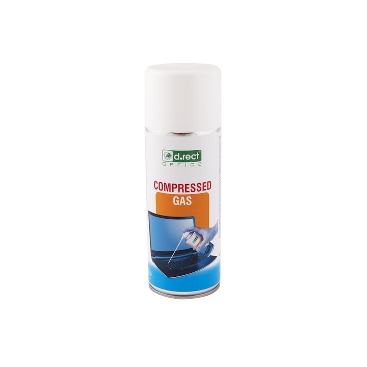 Gaz comprimat de curatare D.Rect, Pentru electronice, Inlatura praful, Nu lasa urme, 400 ml