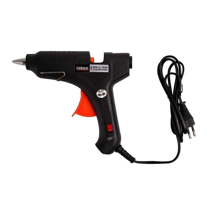Pistol termic pentru sudare, Finder, 60 W, Negru/portocaliu