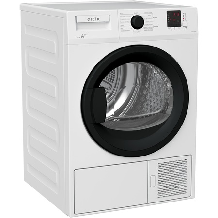 Uscator de rufe Arctic DAPLH840W, Pompa de caldura, 8 kg, 15 Programe, Silent Inverter motor, Clasa A+++, Alb