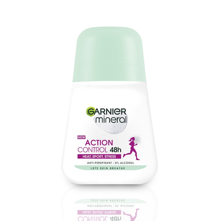 Deodorant antiperspirant roll-on Garnier Mineral Action Control pentru femei, 50 ml