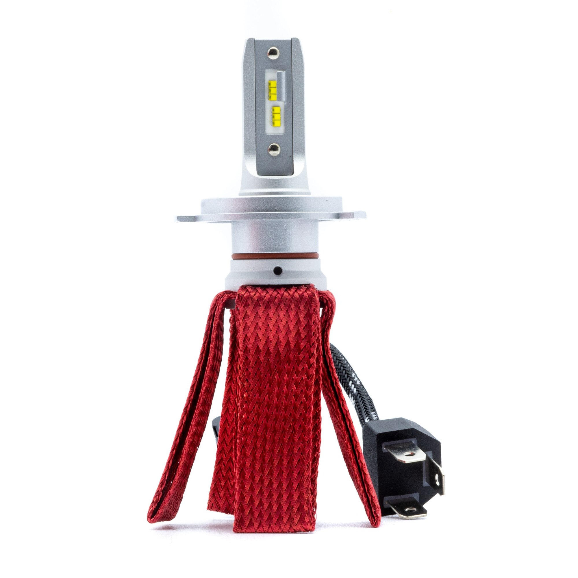 Set 2 becuri far, EinParts Automotive, LED, H4, Octopus, 6000K, CANbus ...
