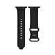 Curea Ceas SmartWatch pentru Apple Watch 8 45 mm, Silky Silicone, Comfy to Wear, Bratara Magnetica, Negru