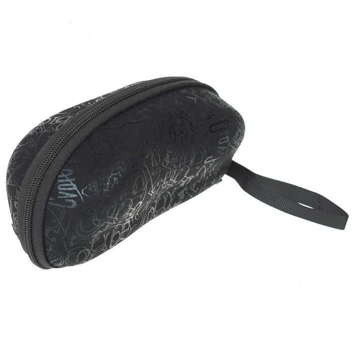 Toc pentru ochelari, CRT, Pro Glass, Cu fermoar, Rigid, 15 x 7 x 8 cm, Negru