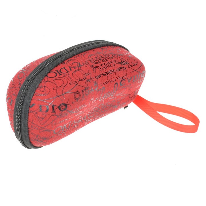 Toc pentru ochelari, CRT, Pro Glass, Cu fermoar, Rigid, 15 x 7 x 8 cm, Rosu