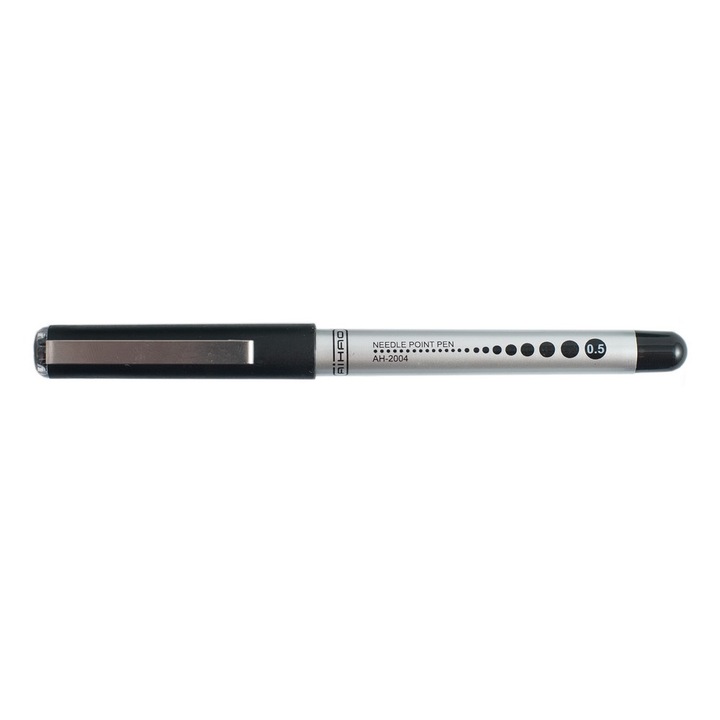 12 görgős készlet, D.Rect, fekete tinta, hegy 0,5 mm