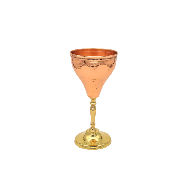 Réz borospohár Rose