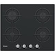 Plita incorporabila Candy CSG6B/4U2, Gaz, 4 arzatoare, Gratar fonta, 60 cm, Sticla neagra