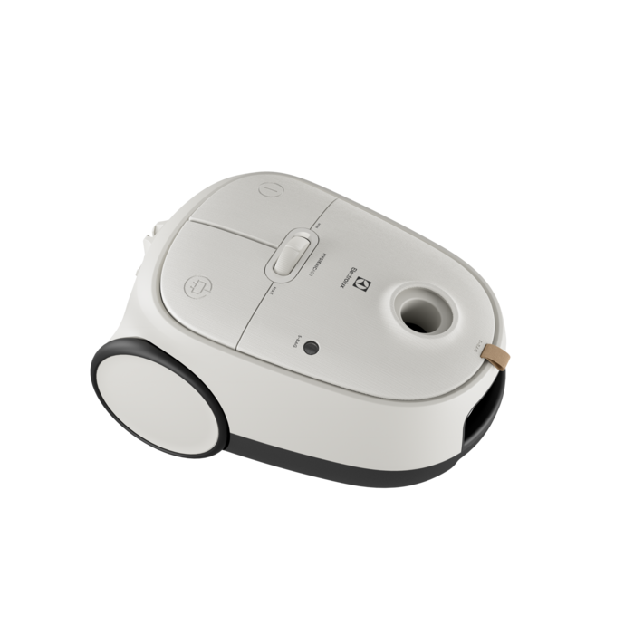 Aspirator cu sac Electrolux Hygienic 600 EB61H6SW, 850W, capacitate sac 3.5L, nivel de zgomot 73 dB, alb