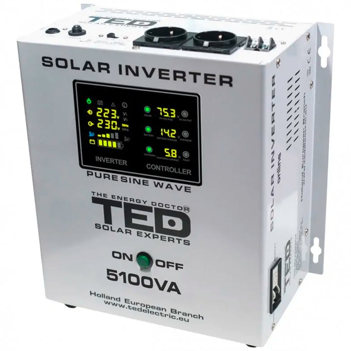 Соларен инвертор от 48V на 230V 5100VA / 3500W синусоида