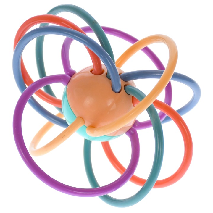 Fogzásgátló játék babáknak, csörgőgömb alakú