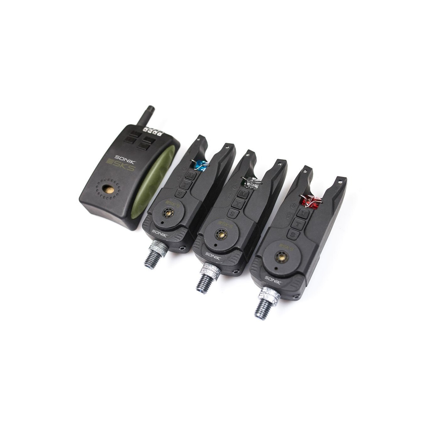 Alarme De Morsure Sonik SKS2 - Récepteur LED, 4 Tiges, Pour Pêche à La Carpe 2023, Neuf