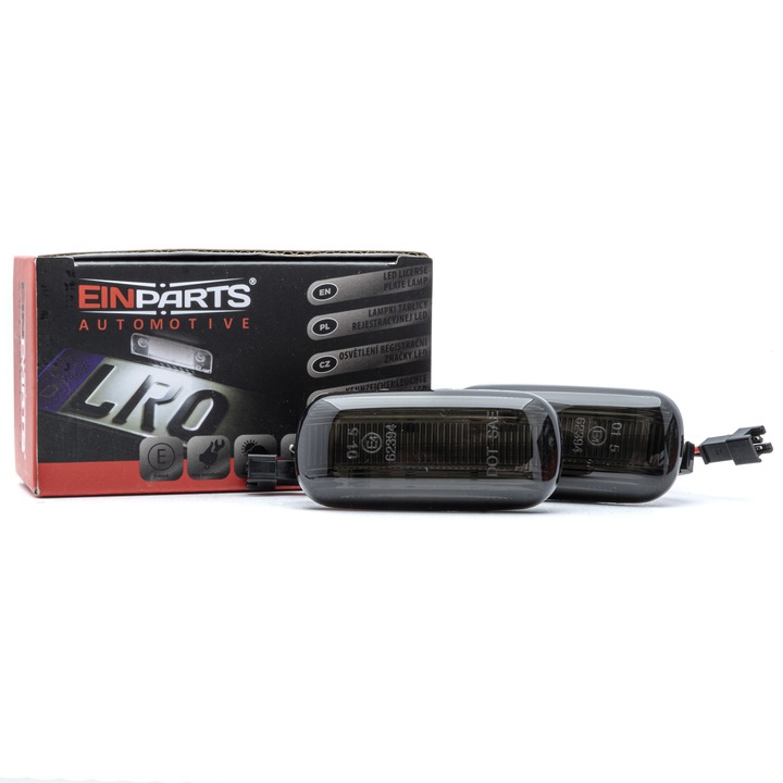 EinParts Automotive LED oldalsó irányjelző készlet (2 db) Audihoz, Fekete