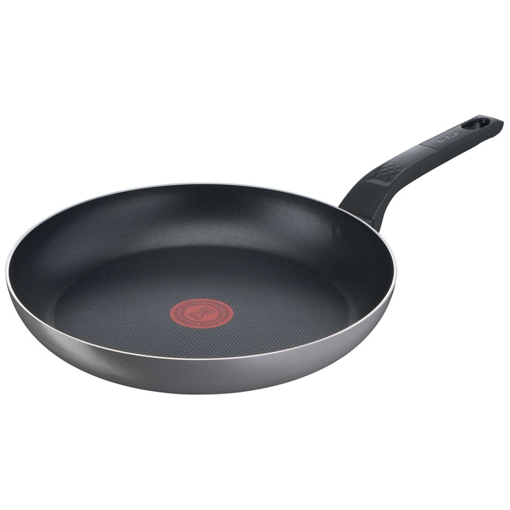 Tigaie Tefal Easy Plus, 24 cm, invelis antiaderent din titan, indicator Thermo-Signal, baza Diffusion