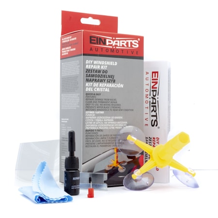 Kit reparatie parbriz, Einparts, Adeziv, Lama, Cu manual utilizare