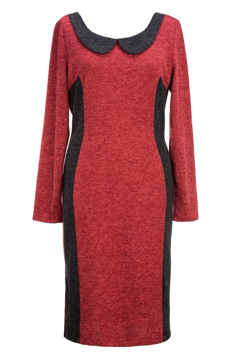 Rochie dama R37, Rosu inchis