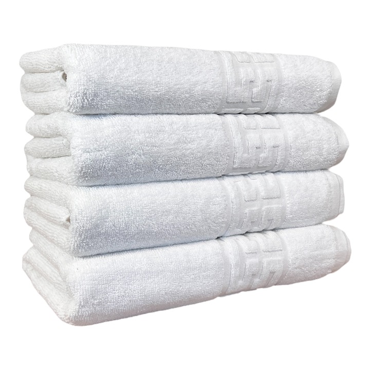 Set 4 Prosoape Hoteliere 50x90 cm 100% Bumbac 550gr