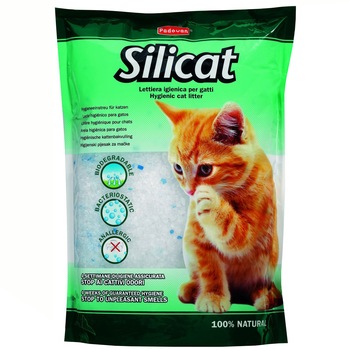 Nisip litiera pisici Padovan Silicat Power, 5 L Nisip litiera pisici Padovan Silicat Power, 5 L