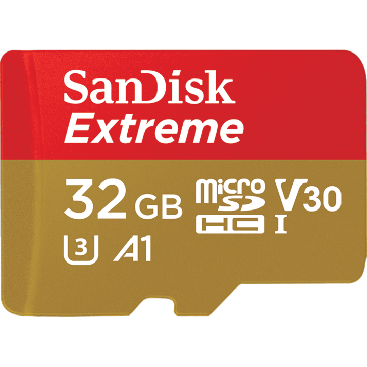 Карта памет SanDisk Micro-SDHC UHS-I Extreme 32GB, Клас 10 + Адаптер