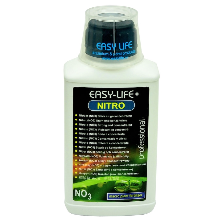 Fertilizant Easy Life Nitro pentru Plantele de Acvariu, 250 ml