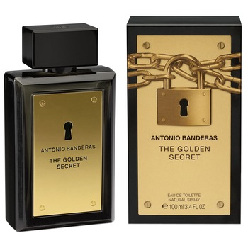 Apa de Toaleta Antonio Banderas Golden Secret, Barbati, 100ml Apa de Toaleta Antonio Banderas Golden Secret, Barbati, 100ml