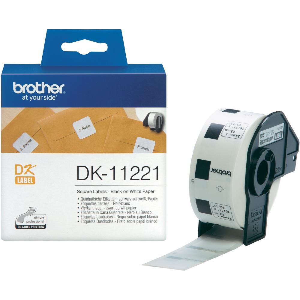 Rola Etichete Brother DK11221 Square Paper Label, 23mm x 23mm x 1000