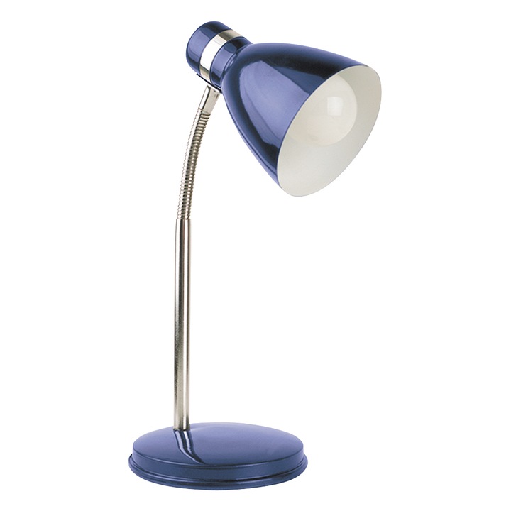 Lampa de birou Rabalux Patric, E14, 40W, H32cm, Albastru