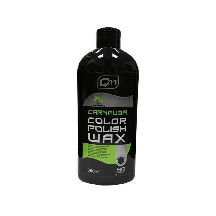 Q11 karnauba viaszos wax fekete színhez 500 ml